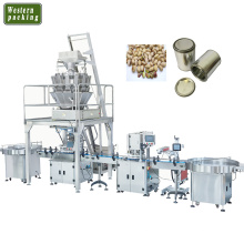 Máquina de enchimento automática de grãos com vários peças de pesca de nozes
